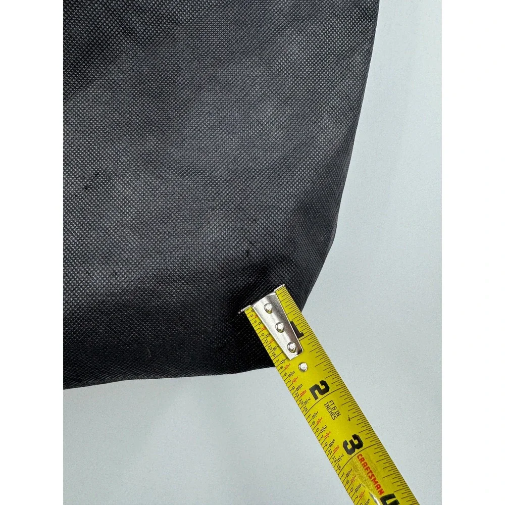 Lululemon Reusable Tote Bag Black Grey White Colorblock Shopper Snap‎ Closure